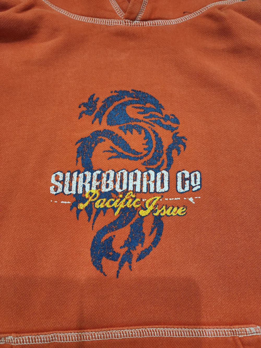 Vintage Y2K Old Navy Surfboard Co Boy's Youth 12 Dragon Hoodie Sweatshirt